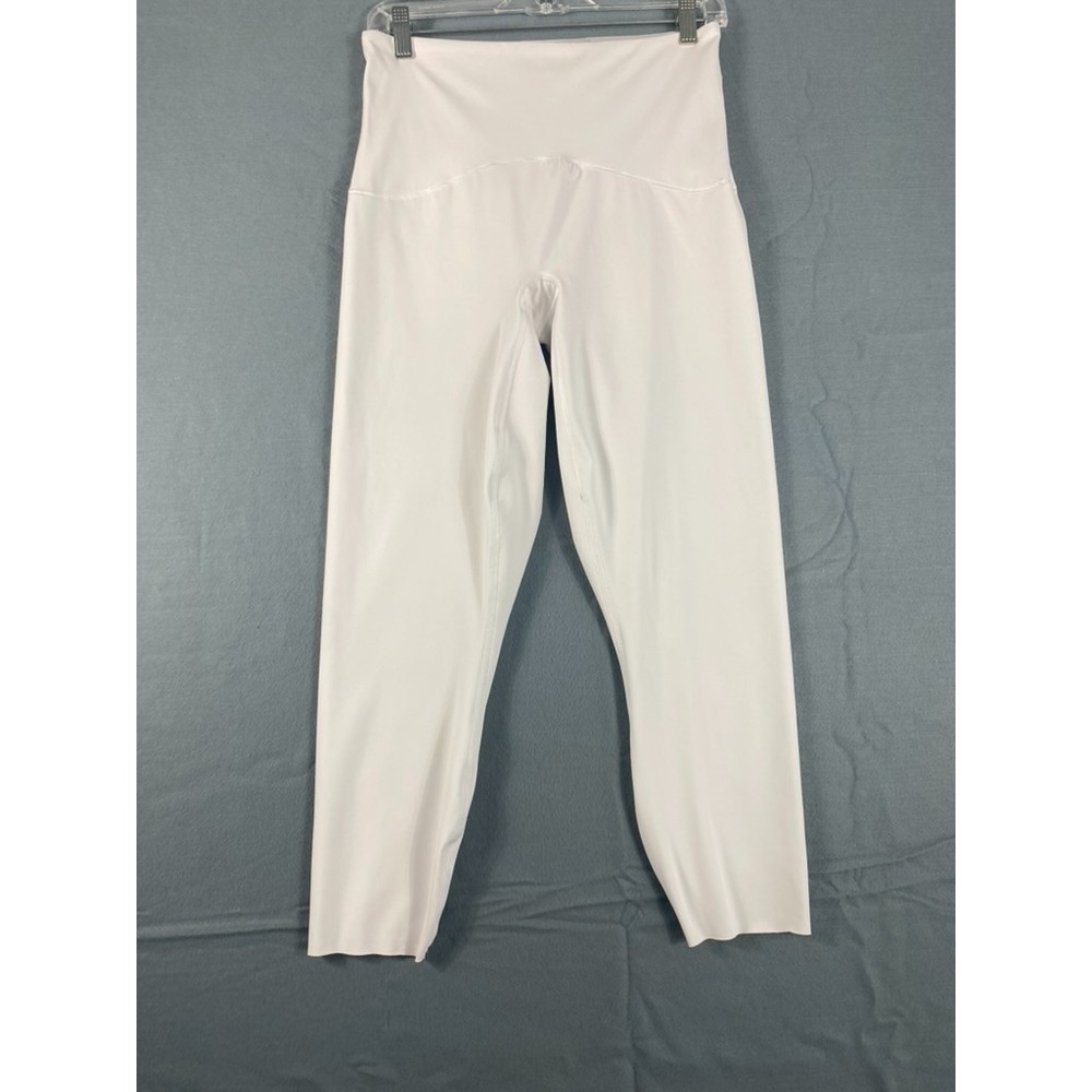 SPANX Booty Boost Leggings Women Sz L White Active Gym Shapewear SEE NOTE